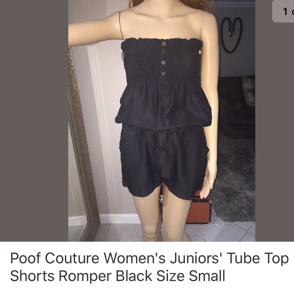 tube top shorts romper